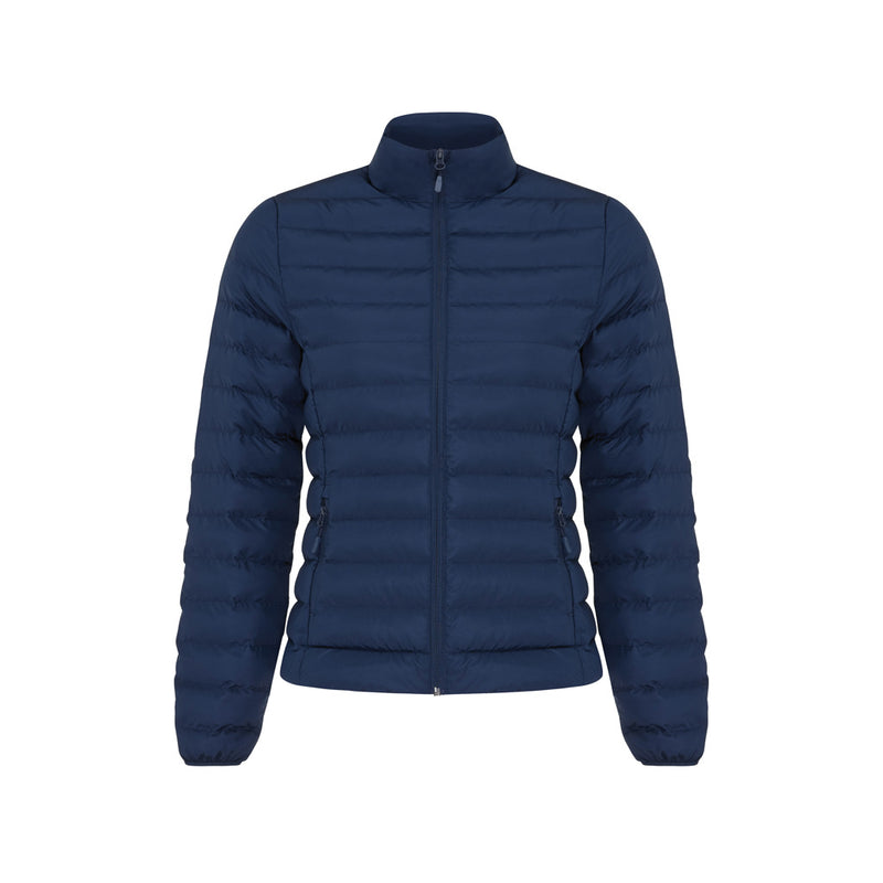Load image into Gallery viewer, Maiko women's recycled polyester padded jacket by iqoniq, showing the textile with a quilted design and front zipper.
