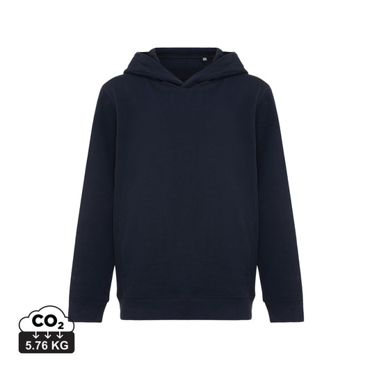 Kids recycled cotton hoodie with sidepockets