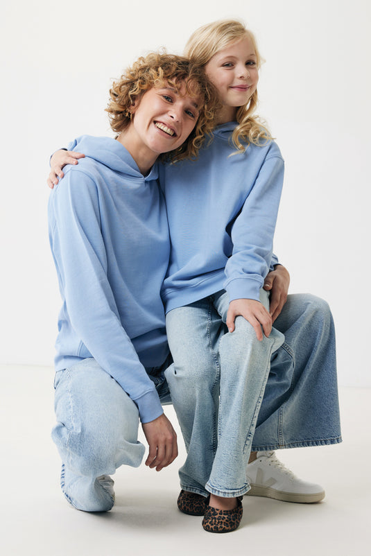 Kids recycled cotton hoodie with sidepockets