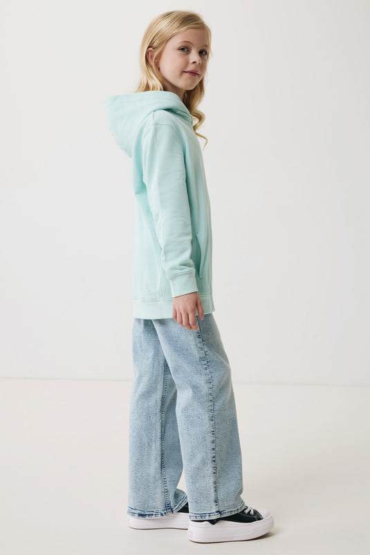 Kids recycled cotton hoodie with sidepockets