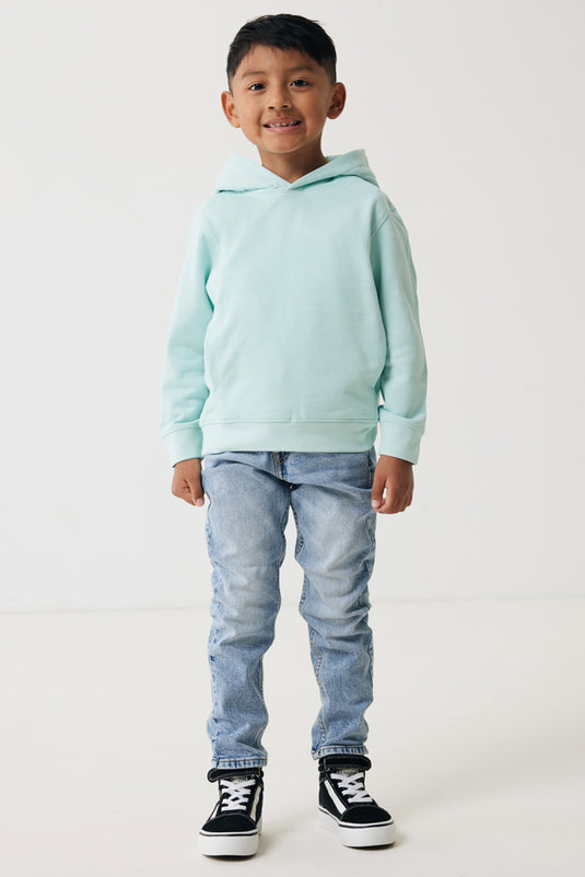 Kids recycled cotton hoodie with sidepockets