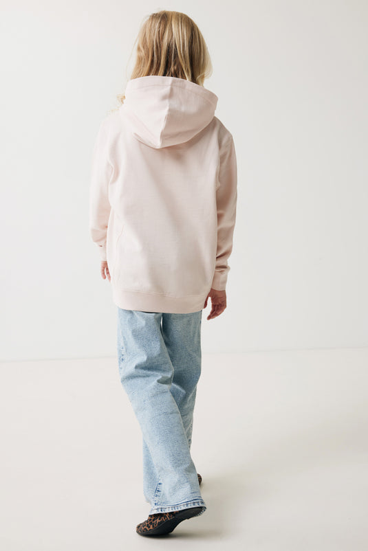 Kids recycled cotton hoodie with sidepockets