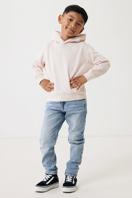 Kids recycled cotton hoodie with sidepockets