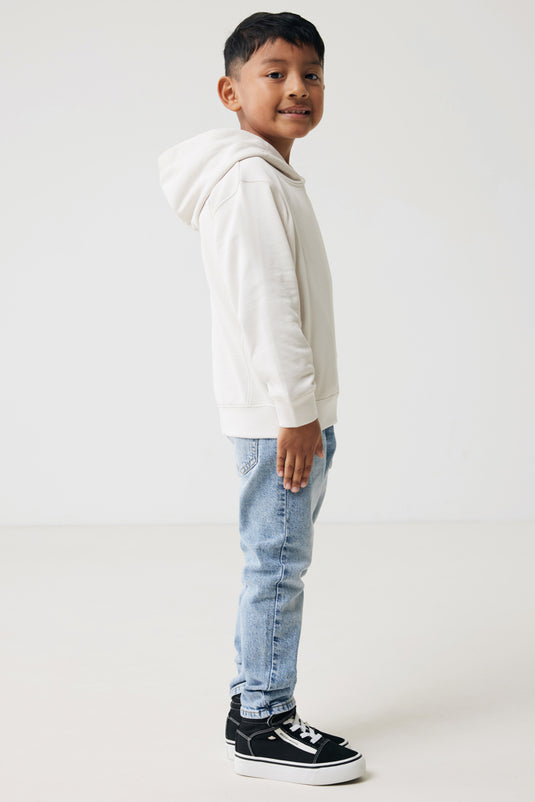 Kids recycled cotton hoodie with sidepockets
