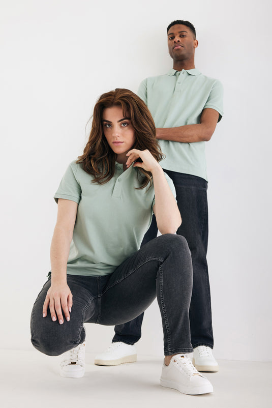 Yosemit recycled cotton pique polo - Custom Wood Designs