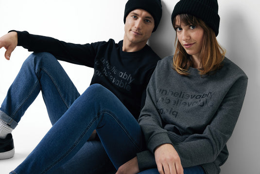 Denal recycled cotton crew neck undyed - Custom Wood Designs