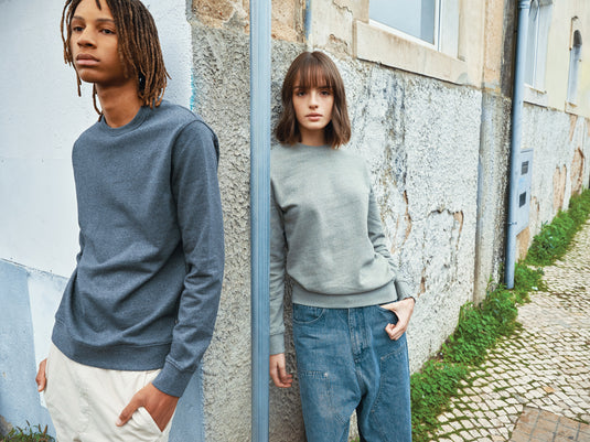 Denal recycled cotton crew neck undyed - Custom Wood Designs