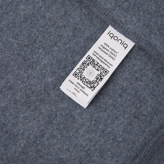 Denal recycled cotton crew neck undyed - Custom Wood Designs