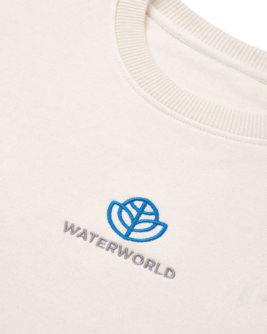Denal recycled cotton crew neck undyed - Custom Wood Designs