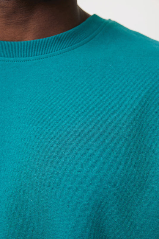 Kruge relaxed recycled cotton crew neck - Custom Wood Designs