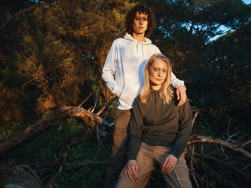 Load image into Gallery viewer, Jaspe recycled cotton hoodie - Custom Wood Designs
