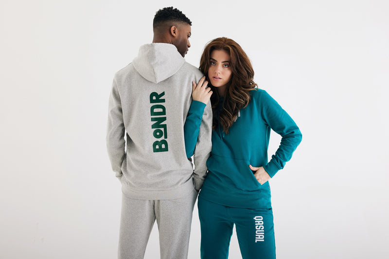 Load image into Gallery viewer, Jaspe recycled cotton hoodie - Custom Wood Designs
