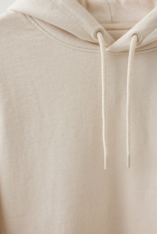 Torre recycled cotton hoodie undyed - Custom Wood Designs