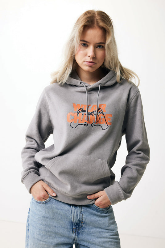 Trivo recycled polyester microfleece hoodie - Custom Wood Designs