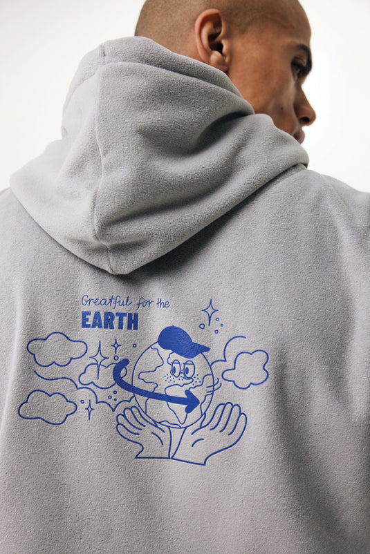 Trivo recycled polyester microfleece hoodie - Custom Wood Designs