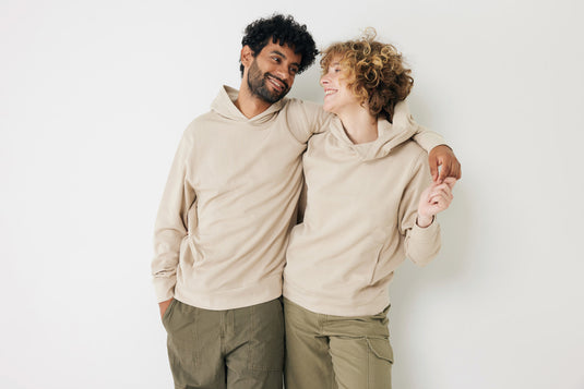 Recycled cotton hoodie with sidepockets - Custom Wood Designs