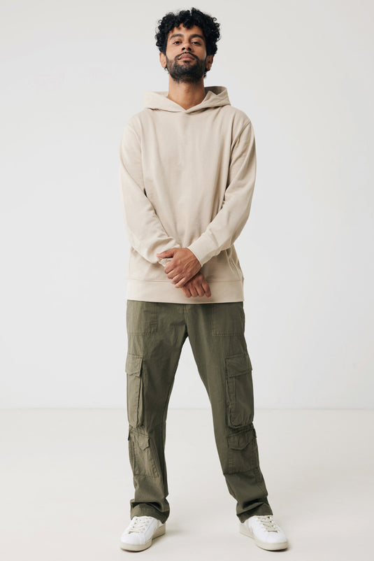 Recycled cotton hoodie with sidepockets - Custom Wood Designs