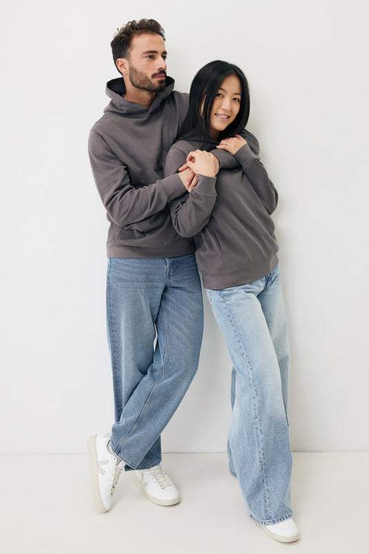 Recycled cotton hoodie with sidepockets - Custom Wood Designs