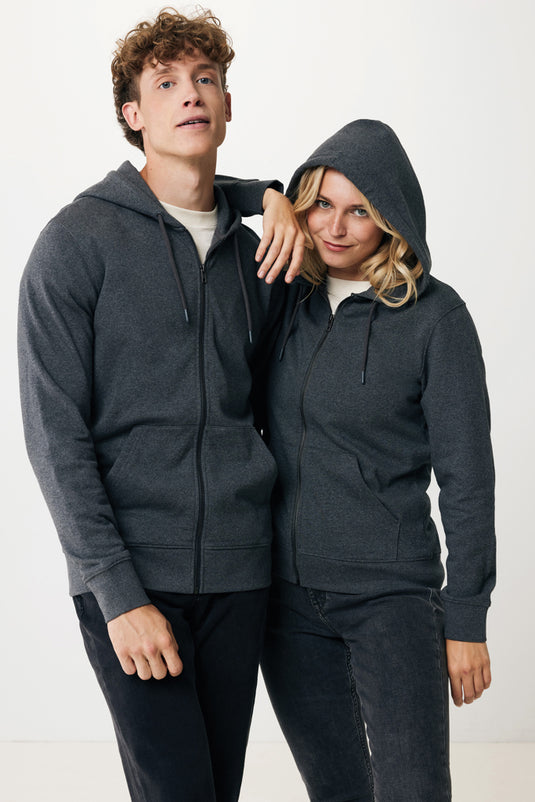 Abisk recycled cotton zip through hoodie - Custom Wood Designs