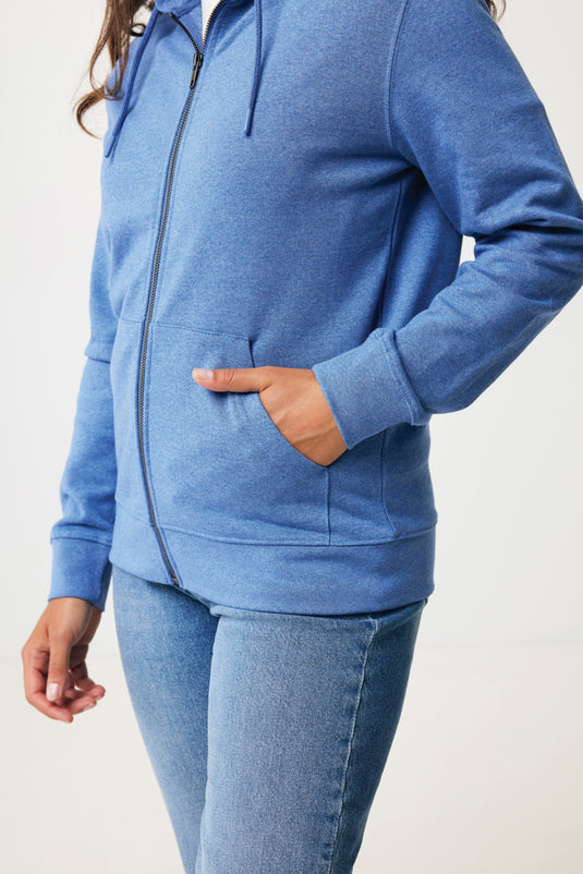 Abisk recycled cotton zip through hoodie - Custom Wood Designs