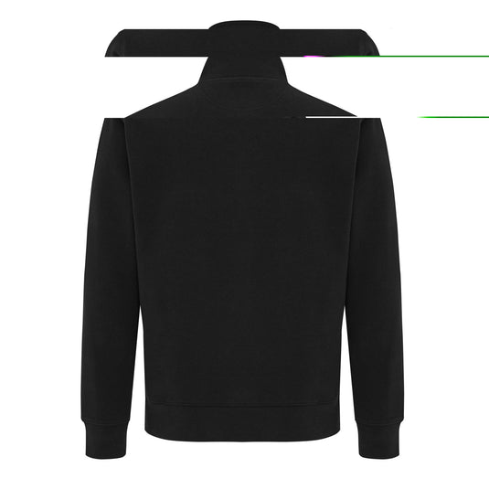 Iqoniq Elgon recycled cotton quarter-zip sweater, showing a close-up of the textile fabric and quarter-zip neckline.