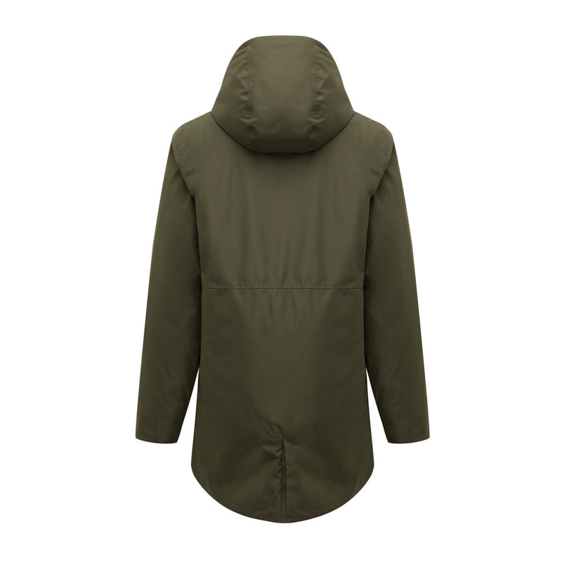 Load image into Gallery viewer, Iqoniq Thelon recycled polyester parka in textile, shown in a stylish design with a hood and functional pockets.

