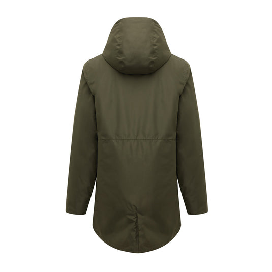 Iqoniq Thelon recycled polyester parka in textile, shown in a stylish design with a hood and functional pockets.