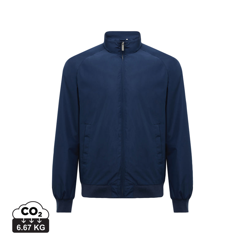 Load image into Gallery viewer, Iqoniq Odin recycled polyester urban jacket displayed in textile, showcasing its sleek design and eco-friendly fabric.
