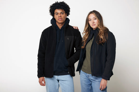 Recycled polyester pile fleece jacket - Custom Wood Designs