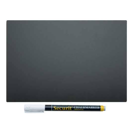 Securit Table Chalkboards - Accessories Tag - Black 29,7x21x0,1cm - Pack of 5