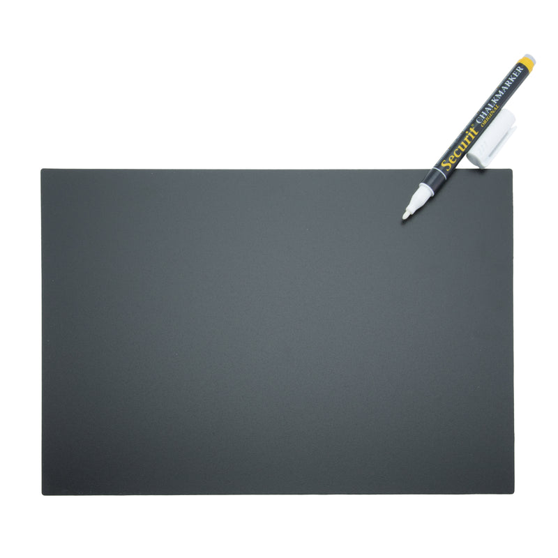 Load image into Gallery viewer, Securit Table Chalkboards - Accessories Tag - Black 29,7x21x0,1cm - Pack of 5
