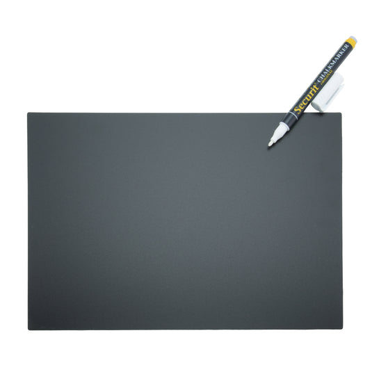 Securit Table Chalkboards - Accessories Tag - Black 29,7x21x0,1cm - Pack of 5