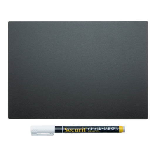 Securit Table Chalkboards - Accessories Tag - Black 21x14,8x0,1cm - Pack of 5