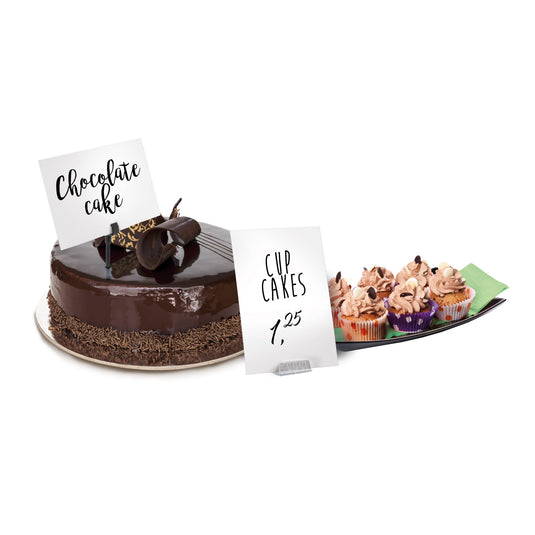 Securit Table Chalkboards - Accessories Tag - White 14,3x10,5x0,1cm - Pack of 5