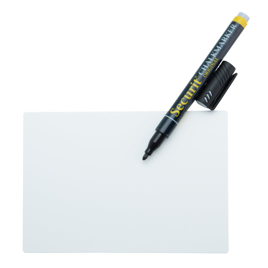 Securit Table Chalkboards - Accessories Tag - White 14,3x10,5x0,1cm - Pack of 5