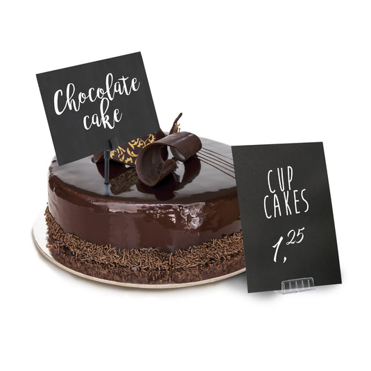 Securit Table Chalkboards - Accessories Tag - Black 14,3x10,5x0,1cm - Pack of 5