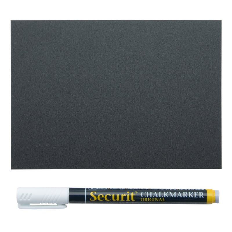 Load image into Gallery viewer, Securit Table Chalkboards - Accessories Tag - Black 14,3x10,5x0,1cm - Pack of 5
