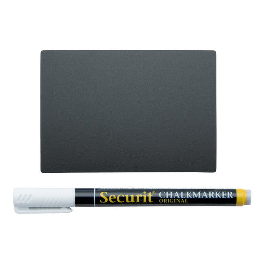 Securit Table Chalkboards - Accessories Tag - Black 10,5x7,4x0,1cm - Pack of 5