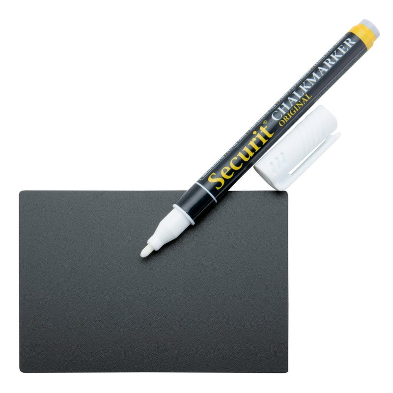 Load image into Gallery viewer, Securit Table Chalkboards - Accessories Tag - Black 10,5x7,4x0,1cm - Pack of 5
