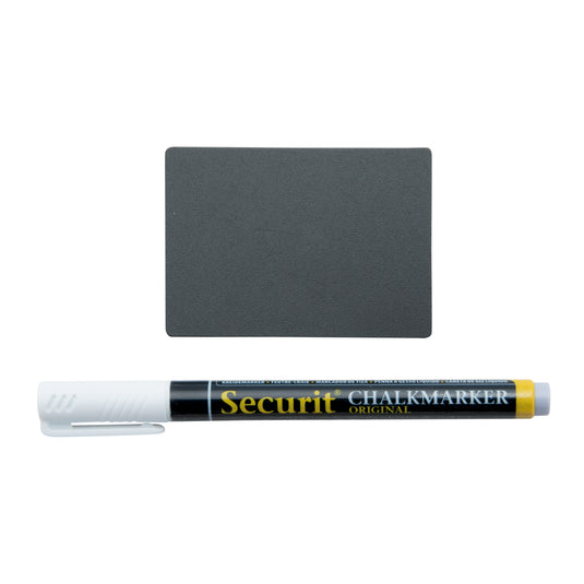 Securit Table Chalkboards - Accessories Tag - Black 7,4x5,2X0,1cm - Pack of 5
