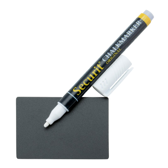 Securit Table Chalkboards - Accessories Tag - Black 7,4x5,2X0,1cm - Pack of 5