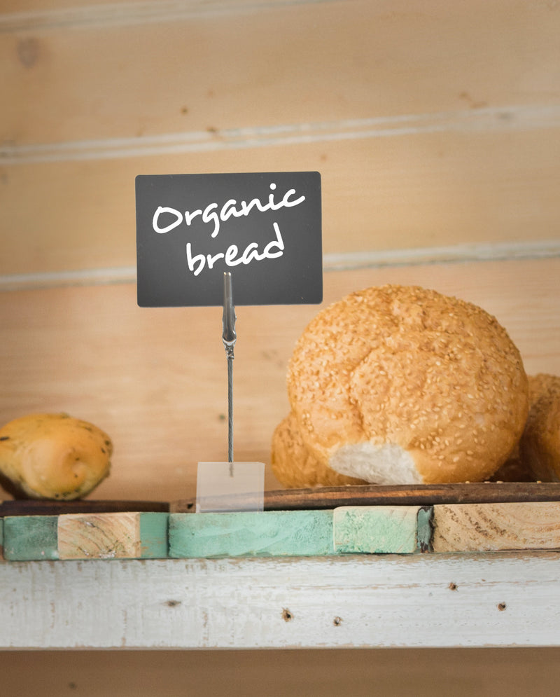 Load image into Gallery viewer, Securit Table Chalkboards - Accessories - Transparent 10x2,5x0,2cm - Pack of 6 - in use
