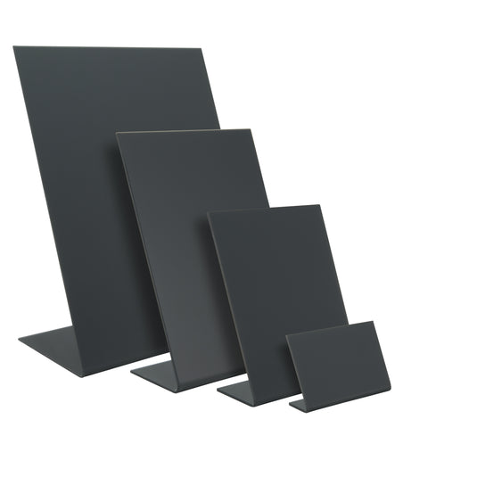 Securit Table Chalkboards - Accessories L - Boards - Black 11,5x7,5x4,5cm - Pack of 6