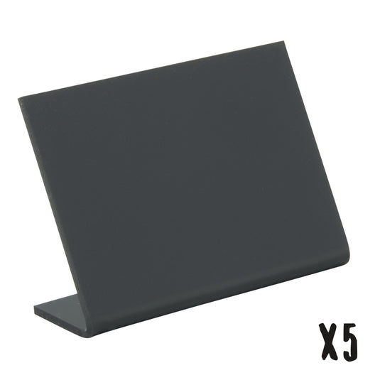 Securit Table Chalkboards - Accessories L - Boards - Black 7x7,5x3,5cm - Pack of 6