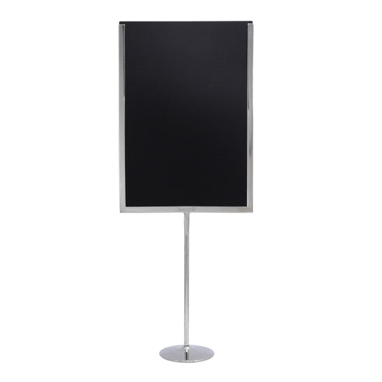Securit Posterframes - U-Shaped A4 Metal Poster Frame and Chalkboard - Stainless Steel 21x54x8,5cm - Pack of 10