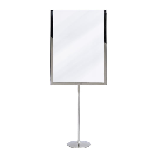 Securit Posterframes - U-Shaped A4 Metal Poster Frame and Chalkboard - Stainless Steel 21x54x8,5cm - Pack of 10