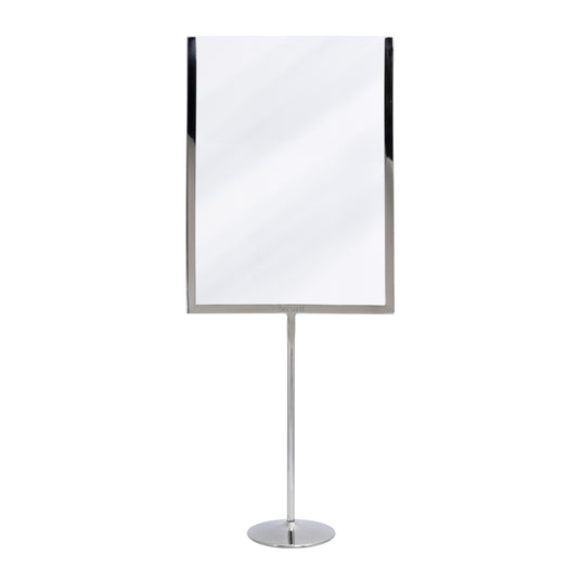 Securit Posterframes - U-Shaped A4 Metal Poster Frame and Chalkboard - Stainless Steel 21x54x8,5cm - Pack of 10