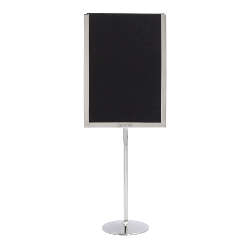 Load image into Gallery viewer, Securit Posterframes - U-Shaped A5 Metal Poster Frame and Chalkboard - Stainless Steel 15x41x8,5cm - Pack of 10
