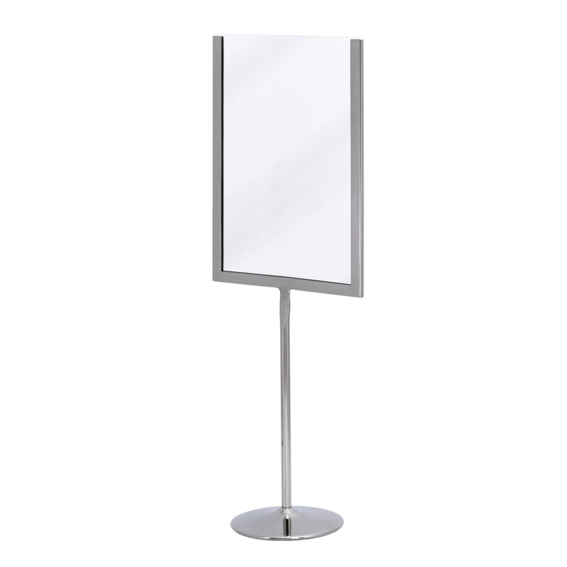 Load image into Gallery viewer, Securit Posterframes - U-Shaped A5 Metal Poster Frame and Chalkboard - Stainless Steel 15x41x8,5cm - Pack of 10
