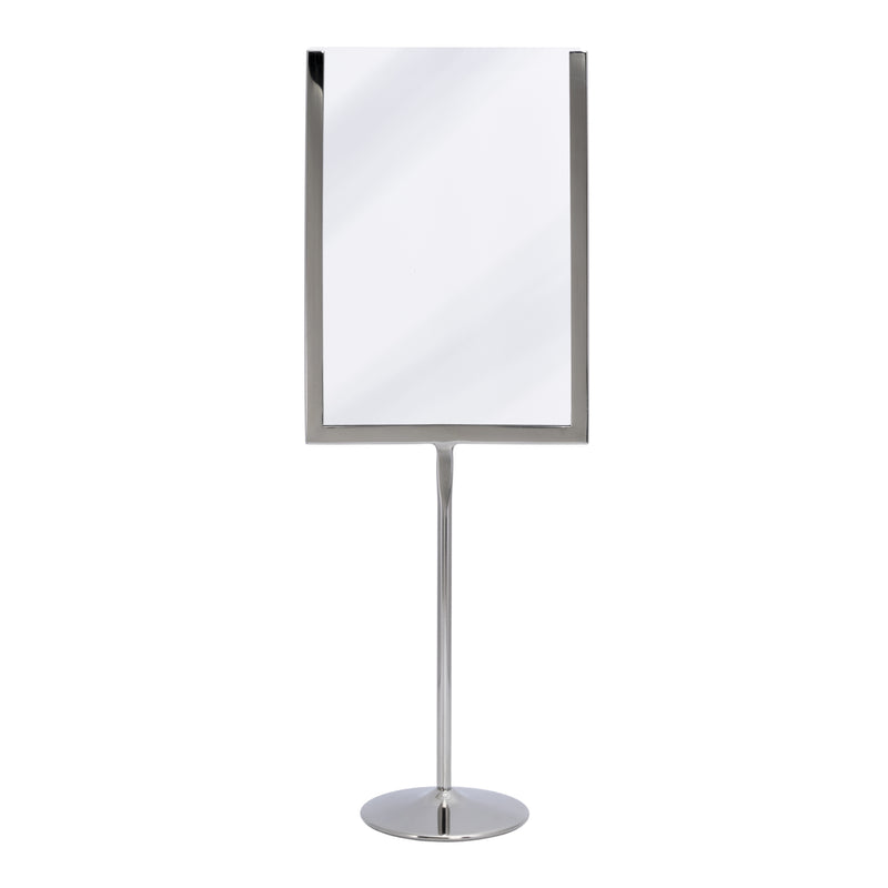 Load image into Gallery viewer, Securit Posterframes - U-Shaped A5 Metal Poster Frame and Chalkboard - Stainless Steel 15x41x8,5cm - Pack of 10
